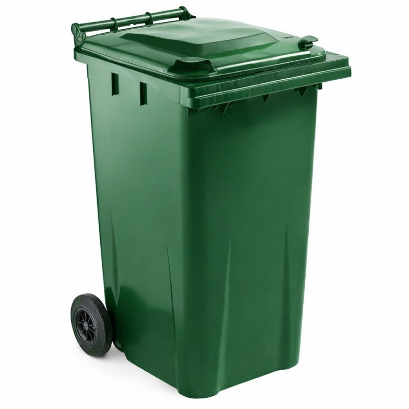 240 litre standard wheelie bin green lead