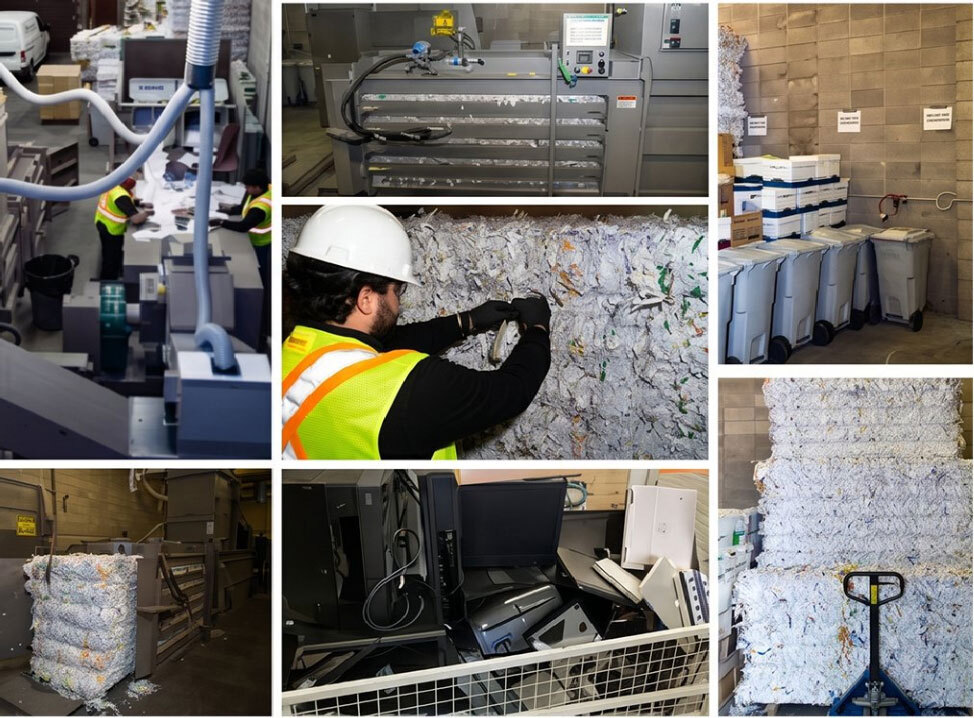 PULP Calgary security infrastructure — industrial shredding, paper baling and e-waste destruction